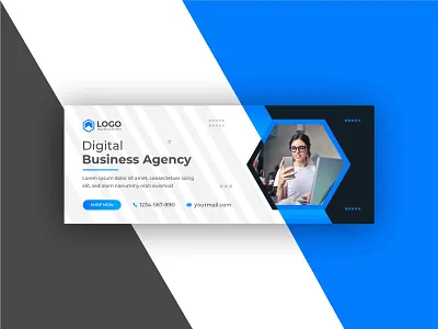 Digital business agency social media web banner design template ads banner banners business business agency creative facebook facebook cover flyer graphicdesgn instagram marketing offer online service social media social media design social media post template website