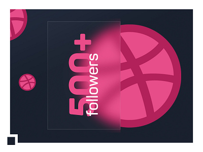 500 followers! design dribbble followers thanks