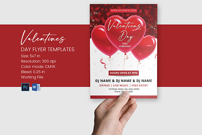 Valentine's Day Flyer abstract design. photoshop file abstract flyer business card business flyer corporate design design flyer flyer design invitation flyer invoice logo minimal