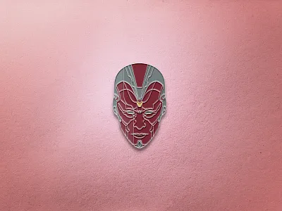 Vision Enamel Pin design enamel pin enamelpin geometric iconography icons icons design marvel pin pins vector vision wandavision