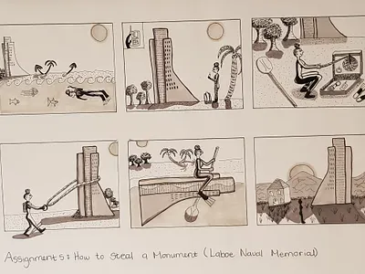 Storyboard 5 drawing drawing ink illustration