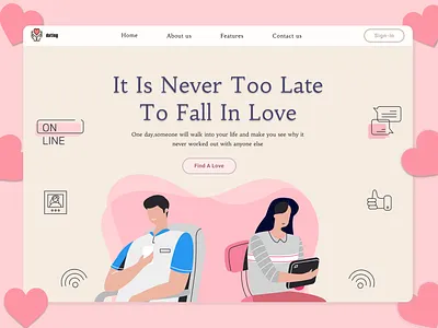 web desain valentine design ui ui design web