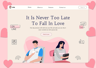 web desain valentine design ui ui design web