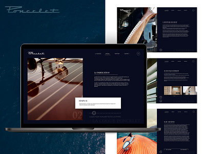 Poncelet - Webdesign aeroplane boats creative design desktop graphic nicolastumerelle sea ui ui design ux ux design ux ui website