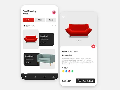 Furniture store 2021 2d app branding chairs clean design fresh furniture furniture app furniture store illustration interaction design minimal shop sofa trending ui ux wooden