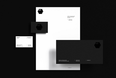 AD Studio stationery agency branding design grid layout logo minimal studio typography visual identity