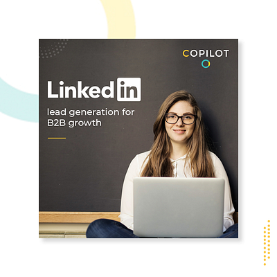 Linkedin Lead Generation For B2B Growth Banner Design banner banner bazaar banner design bannerbazaar creative banner design google ad banner linkedin social media banner