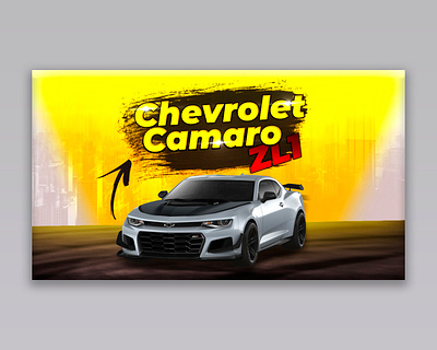 YouTube Thumbnail - Chevrolet Camaro design preview thumbnails youtube channel