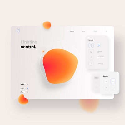 A design concept for a smart home website 🖥 app colors design graphicdesign typography ui uidesigner uiux uiuxdesigner ux