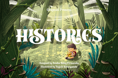 Histories Typeface branding fairytale features ligatures opentype typogaphy