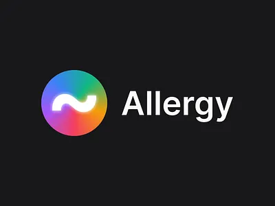 Logo for Allergy project practise in Figma allergy branding clean concept design figma logo minimal simple typography ui web web design website