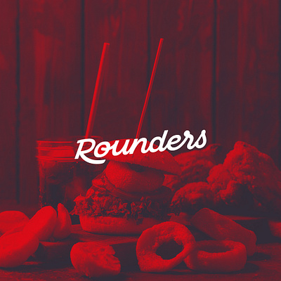 Rounders A New Fried Chicken Restaurant branding fast food font design lettering logo logotype script lettering script logo typography