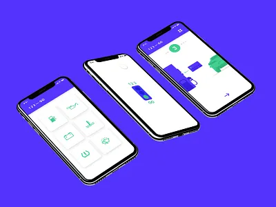 Car Maintenance App branding illustration ux