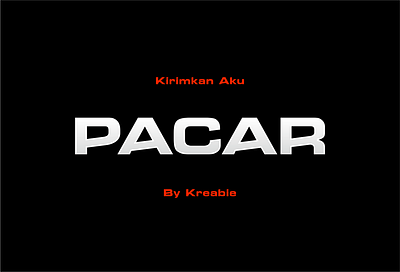 PACAR FONT automotive cool design display displayfont font font design minimalist sansserif simple