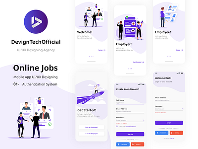 Job Finder adobexd android android ui android ui kit app uiux find job ios ios ui ios ui kit job finder app jobs jobs finding on boarding ui ui design ui kit uiux design ux ux kit uxdesign