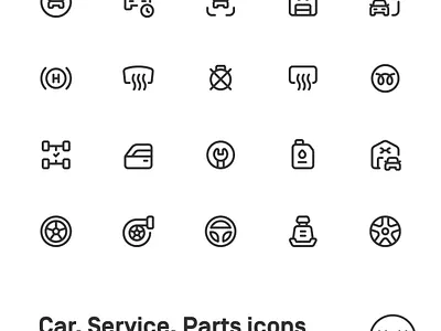 Myicons✨ — Car, Service, Parts vector line icons pack essential icons icon design icon pack icons icons design icons pack interface icons line icons sketch sketchicons ui ui design ui designer ui icons ui kit ui pack ui set web design web designer web ui