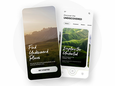 Explore Travel App UI Design app concept app design branding clean design dark theme design dribble best shot flat gradient graphic design minimal mobile app design nature app travel agency travel app travel website typography ui ui ux user interface