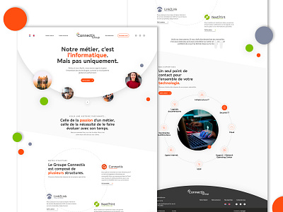 Connectis Group - IT Solutions / Webdesign communication creative design graphic printing solutions ui ui design ux ux design ux ui website