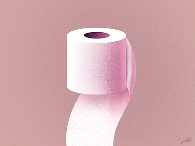 Toilet Paper by Gal Shir illustration