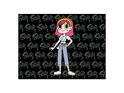 star butterflied character adobe illustrator cartoon character character design graphic illustration star vs the forces of evil vector