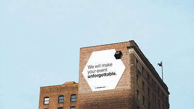 AD Studio billboard agency branding cube grid layout logo minimal studio typography visual identity