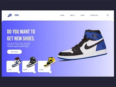 Nike web UI design 2021 adobe xd art design jorden nike shoes shoes design ui ui design ux design