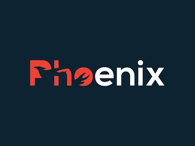 Phoenix art branding design flat graphic design illustrator logo minimal typography vector