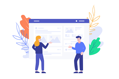 Vector illustration for "Bildir" (approved version) branding design flat illustration minimal ui vector web webdesign website
