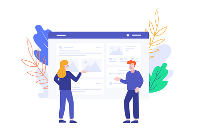 Vector illustration for "Bildir" (rejected version) branding design flat illustration minimal ui vector web webdesign website