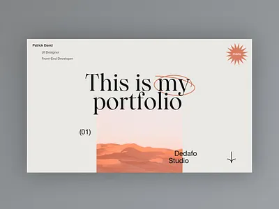 My new Portfolio - Mood Exploration clean design home minimal portfolio portfolio design typography ui web web design website