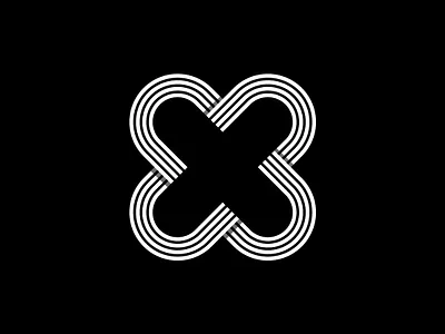 letter X monogram branding creative design digital illustrator logo logotype minimal modern vector