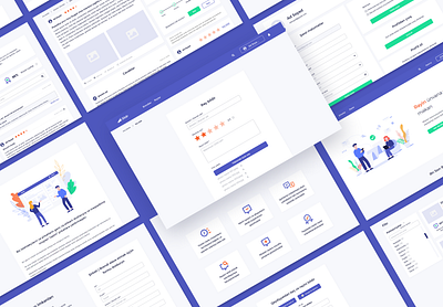 Web design for "Bildir" branding design form form design illustrations stars ui uiux web webapp webdesign webpage website