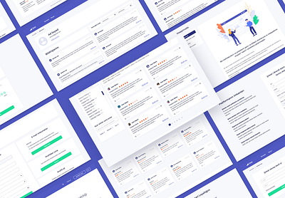Web design for "Bildir" branding card design cards design illustration ui web webapp webdesign webpage website