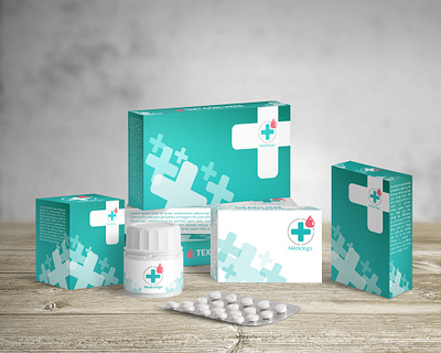 Free Medical Packaging Mockup PSD Template box branding design free free packaging free psd medical medicine mockup mockup template mockups packaging packaging mockup pills product