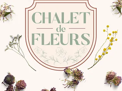 Chalet de Fleurs Color 3 brand brand design brand designer brand identity brand identity design branding branding design classic logo logo perfume perfumery vintage logo