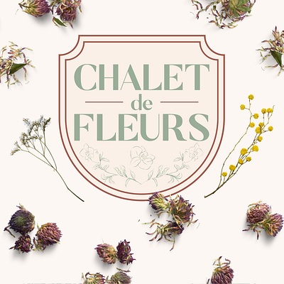 Chalet de Fleurs Color 3 brand brand design brand designer brand identity brand identity design branding branding design classic logo logo perfume perfumery vintage logo