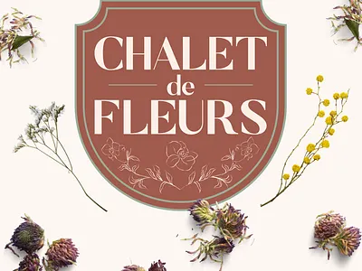 Chalet de Fleurs Color 2 brand designer brand identity design branding branding design classic logo logo perfume perfumery