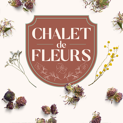 Chalet de Fleurs Color 2 brand designer brand identity design branding branding design classic logo logo perfume perfumery