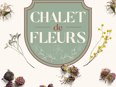 Chalet de Fleurs brand design brand identity brand identity design branding classic logo logo logo design logodesign perfume perfumery