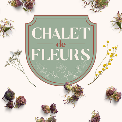 Chalet de Fleurs brand design brand identity brand identity design branding classic logo logo logo design logodesign perfume perfumery