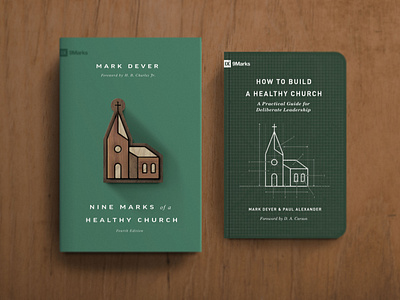 Nine Marks of a Healthy Church, 4th Edition 9marks blueprints book build building christian church cross design minimal puzzle simple type typography vector wood workbook