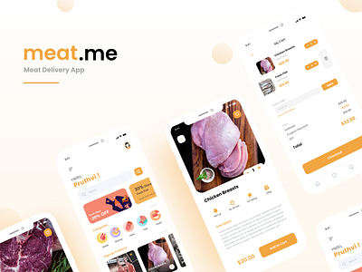 Meat Delivery delivery delivery app food meat process ui uiux