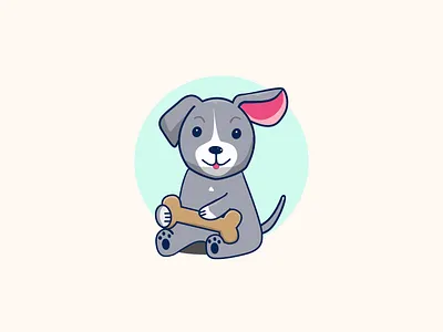 Dog Eating app design design art designs dog illustration illustrator ui