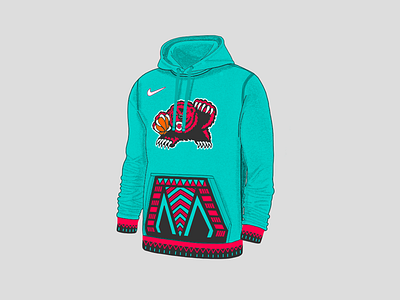 Vancouver Grizzlies Sweatshirt abstract art artwork design drawing fashion fresco graphics illustration memphis nba paint project sketch sport style