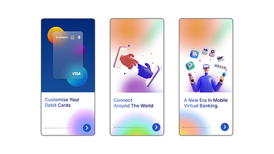 Virtual Banking Concept UI Design adobe xd bankingapp design interactiondesign ui ui design web design