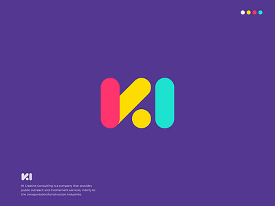 KI Creative Consulting abstract brand identity branding collaboration colorful consult consultant consulting consulting logo geometric icon identity ki logo lettermark logo mark minimal startup symbol teamwork