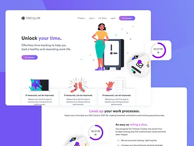 Timeular: rebranding and website brand brand design brand identity branding guideline illustration website