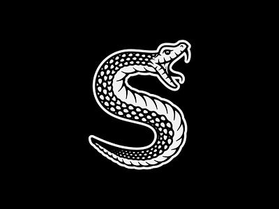 Strategic "S" Snake apparel badge bold brand brandidentity branding identity illustration logo logo design logodesign logodesigner logos merch punk skate snake tattoo vanguard vintage