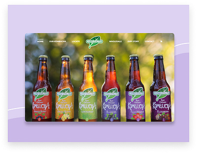 Living Vitalitea big image branding colorful colors design drink homepage kombucha product product design