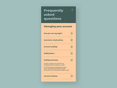 F.A.Q. Frequently Asked Questions dailyui dailyuichallenge design faq frequently asked questions ui
